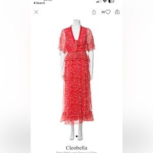 Cleobella orange maxi dress